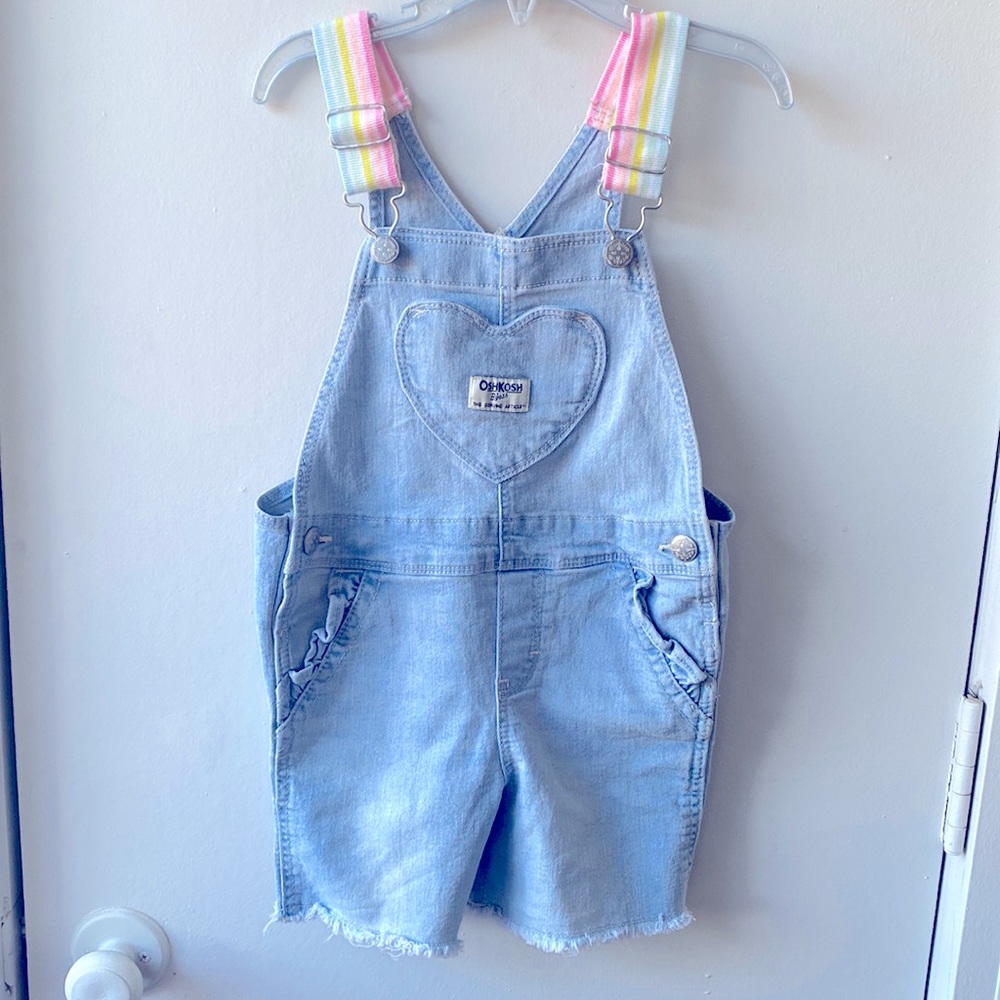 Osh kosh toddler heart pocket overalls